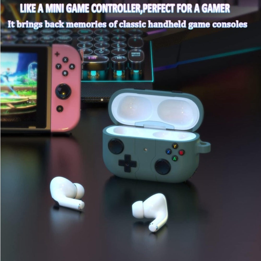 Lax Green Game Controller AirPod Pro Carrying Case